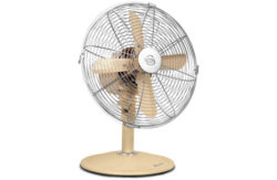 Swan Retro Cream Oscillating Desk Fan - 12 Inch